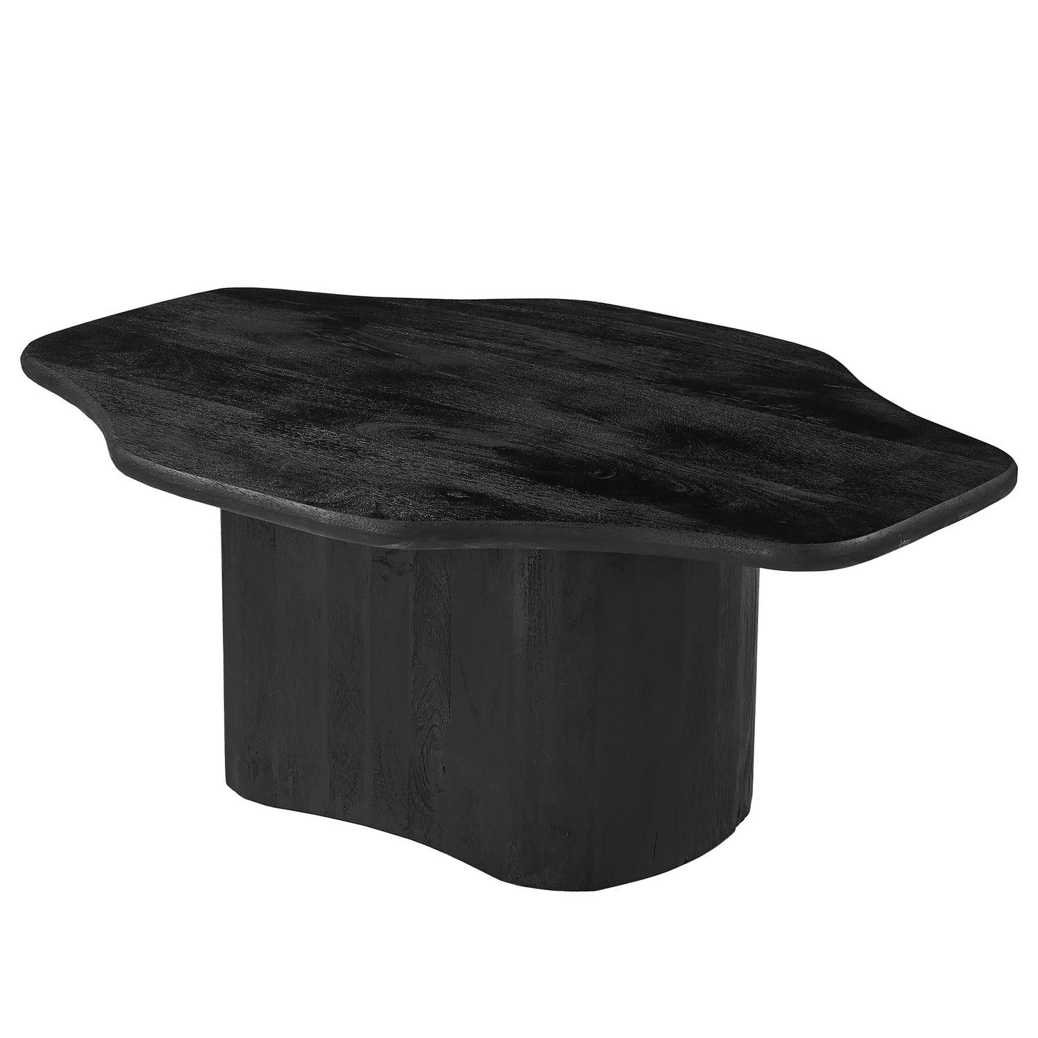 MASSIVER COUCHTISCH - Massivholz - Mango Schwarz - Schwarz, Holz (70/100/40cm) - home24