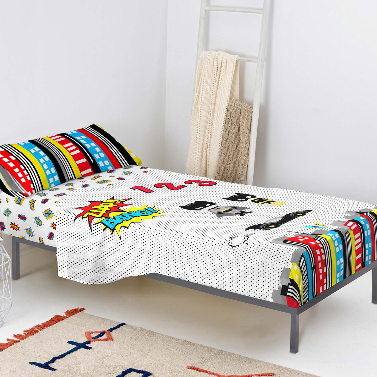 BETTWÄSCHE 2er-Set teiliges bat 180x270 cm mehrfarbig - Multicolor, Textil (180/270cm) - Happy Friday