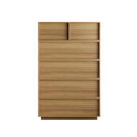 KOMODA Dubový dekor, 6 zásuvek, 80 × 48 × 127 cm - barva dubu, kompozitní dřevo (80/127/48cm) - Urban Meuble