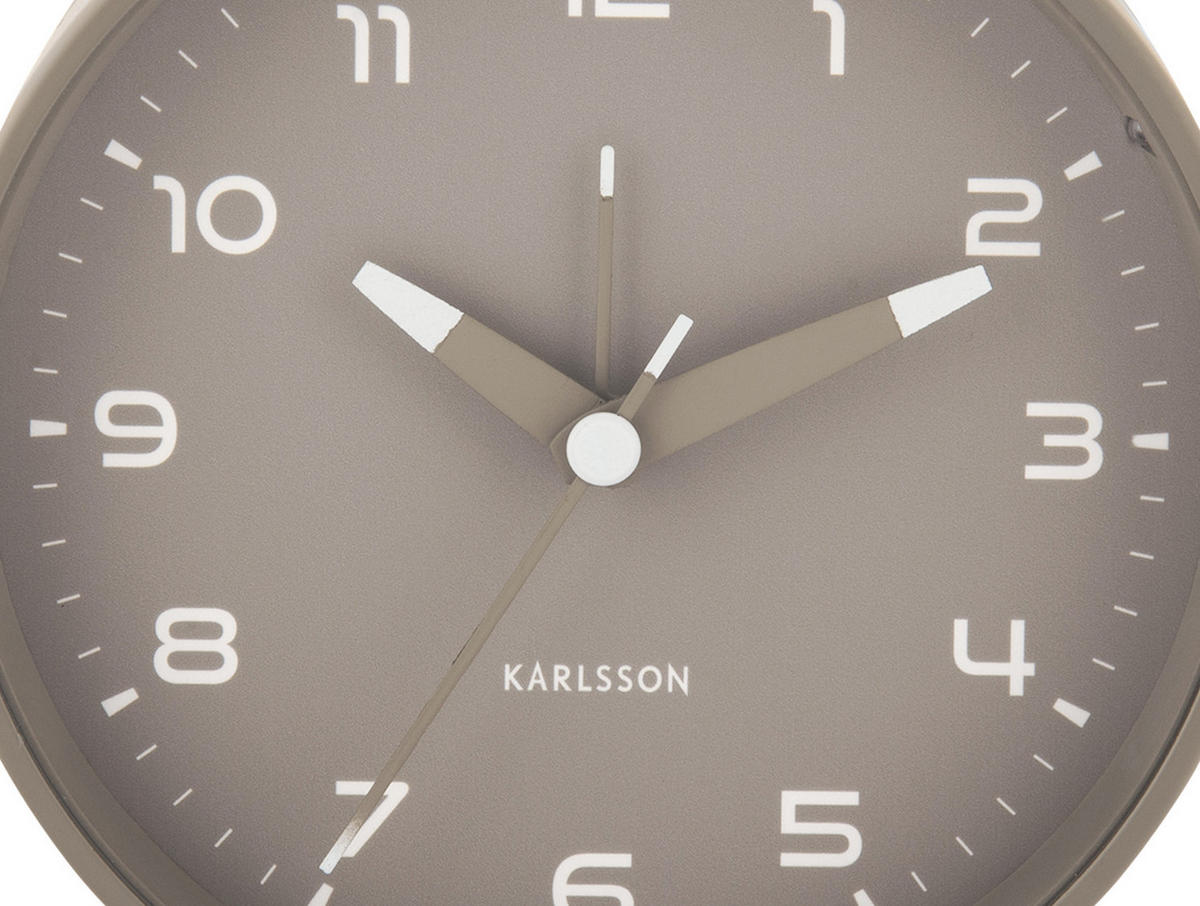 WECKER Orgullo 5/11/12 cm - Grau, Metall (11/12/5cm) - Karlsson