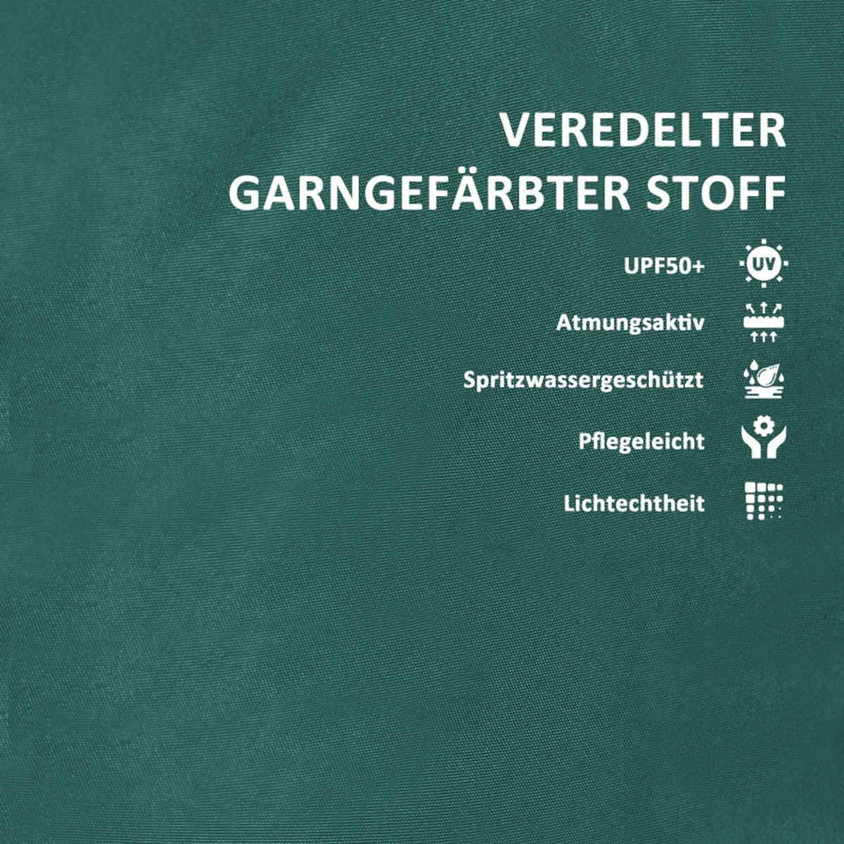 SESSELAUFLAGEN aus Polyester 120x47x9,5 cm in Grün mit Kopfstütze - Grün, Textil (47/9.5/120cm) - Modfu