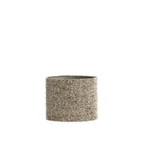 LAMPENSCHIRM Osire Grau 30/15/25 cm - Grau, Textil (30/15/25cm) - Light & Living