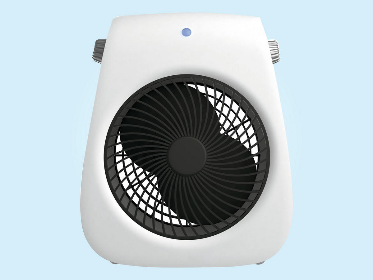 STAND-THERMOVENTILATOR Weiß mit Leistungskontrolle 2000 W - Weiß, Kunststoff (21/27/14cm) - Purline