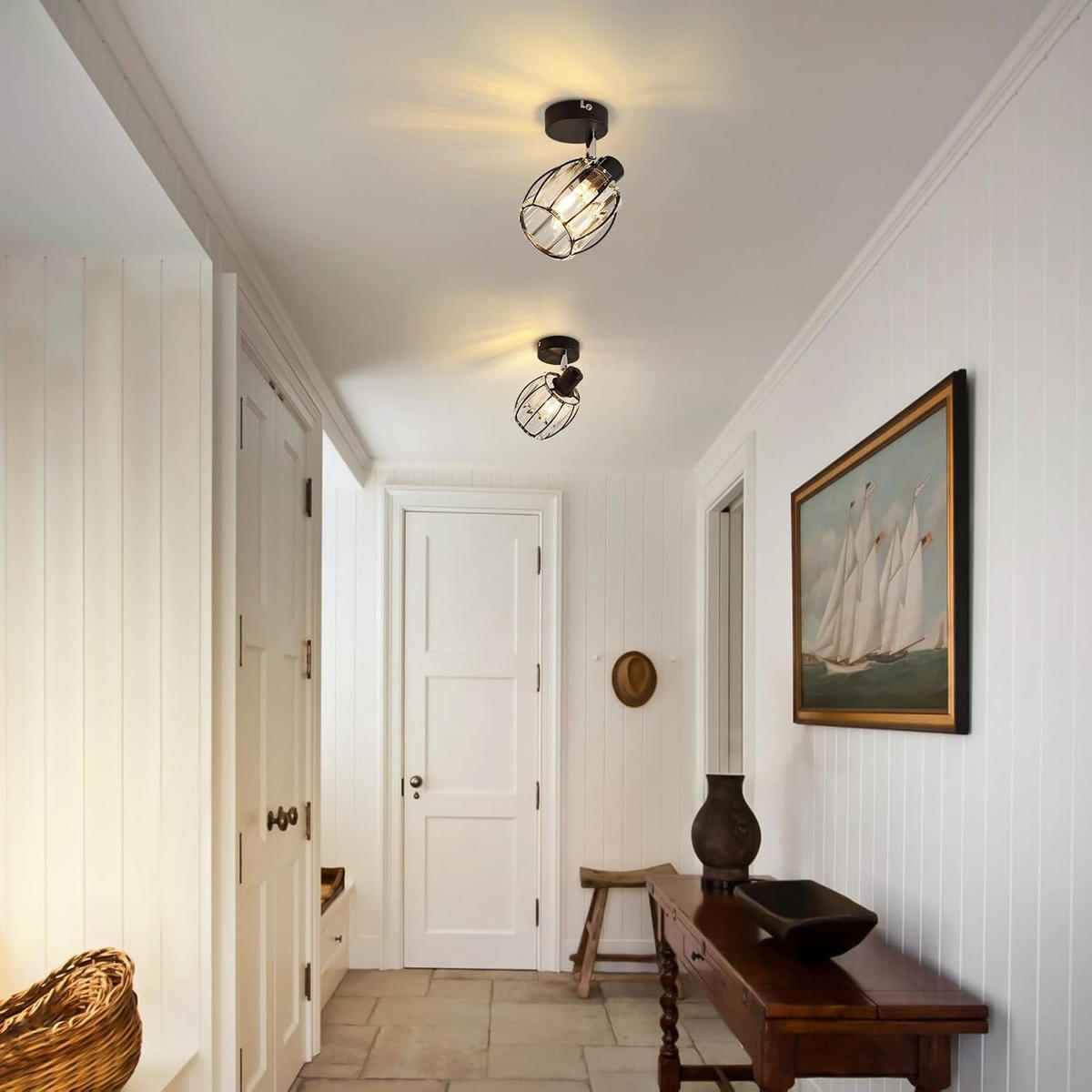 DECKENSTRAHLER Lumhilde 12.5/12.5/14 cm - Schwarz, Metall (14/12.5/12.5cm) - ZMH