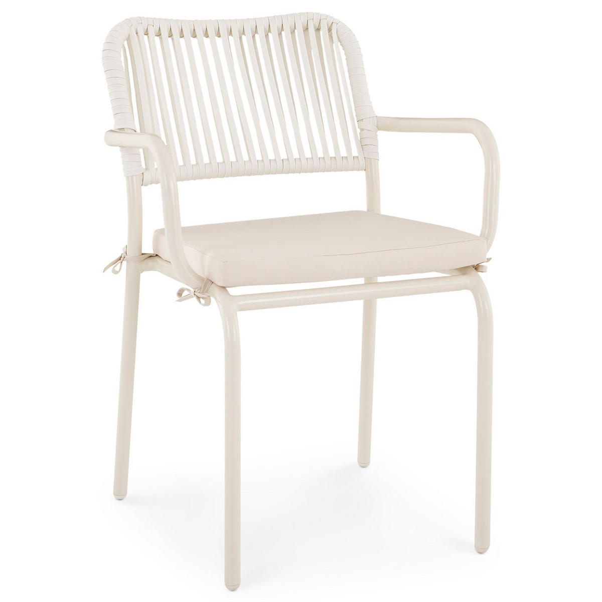 GARTENMÖBEL SET VOLONTE - Beige, Glas/Metall - IDIMEX