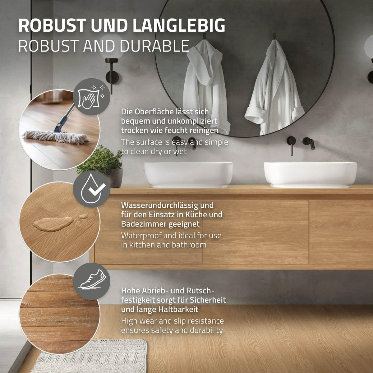VINYLBODEN selbstklebend 11,15m²/80 Dielen Eiche Sundance - Hellbraun, Kunststoff (91.5/15.3/0.2cm) - ML-DESIGN