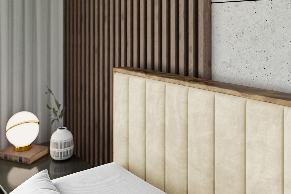 BOXBETT mit Matratze H3 und Lattenrost - LOLLI4 - 160x200 - Beige - Braun, Holzwerkstoff/Kunststoff (160/200cm) - ALTDECOR