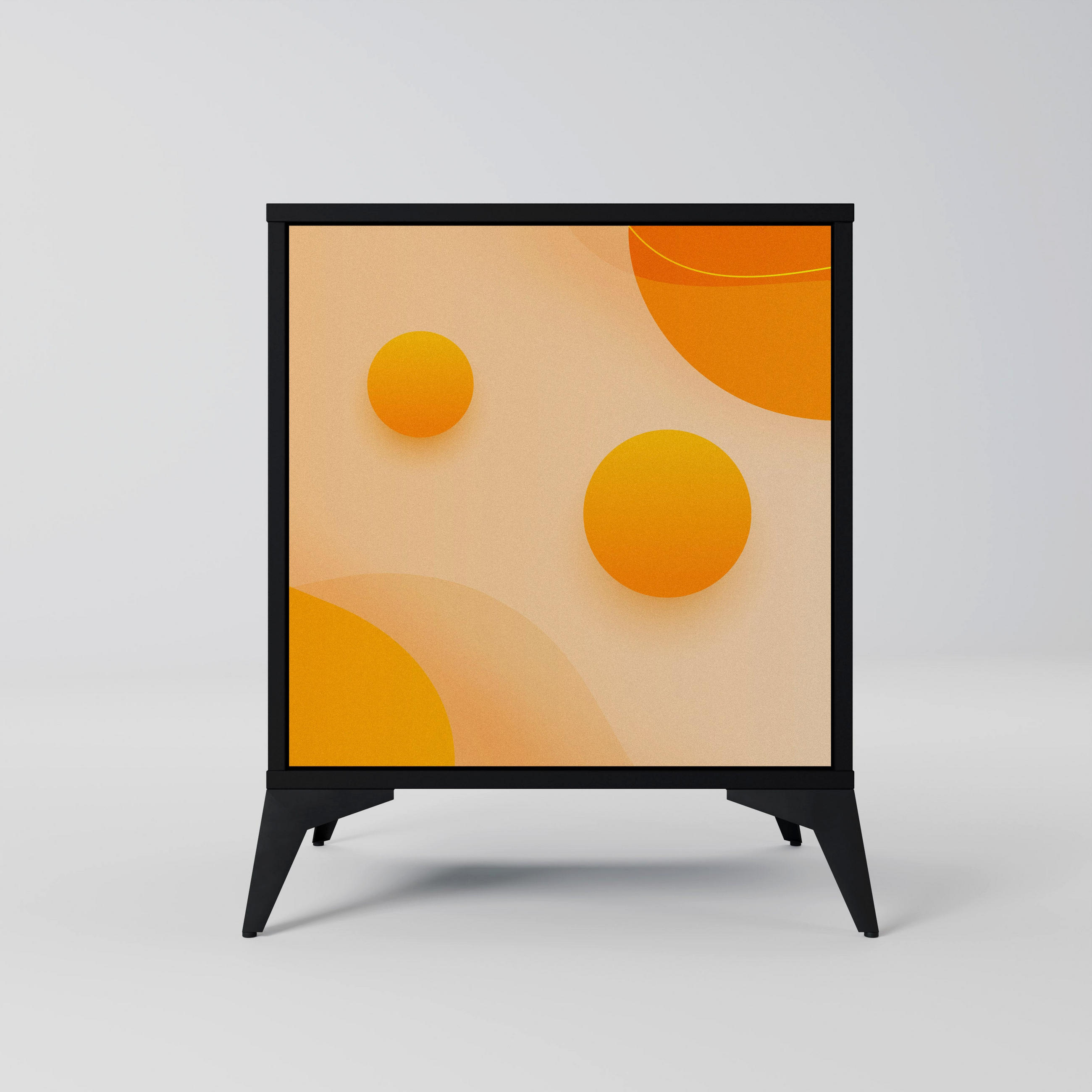 SpaceRebels Sideboard Schwarz 57.5x70.5x42 cm
