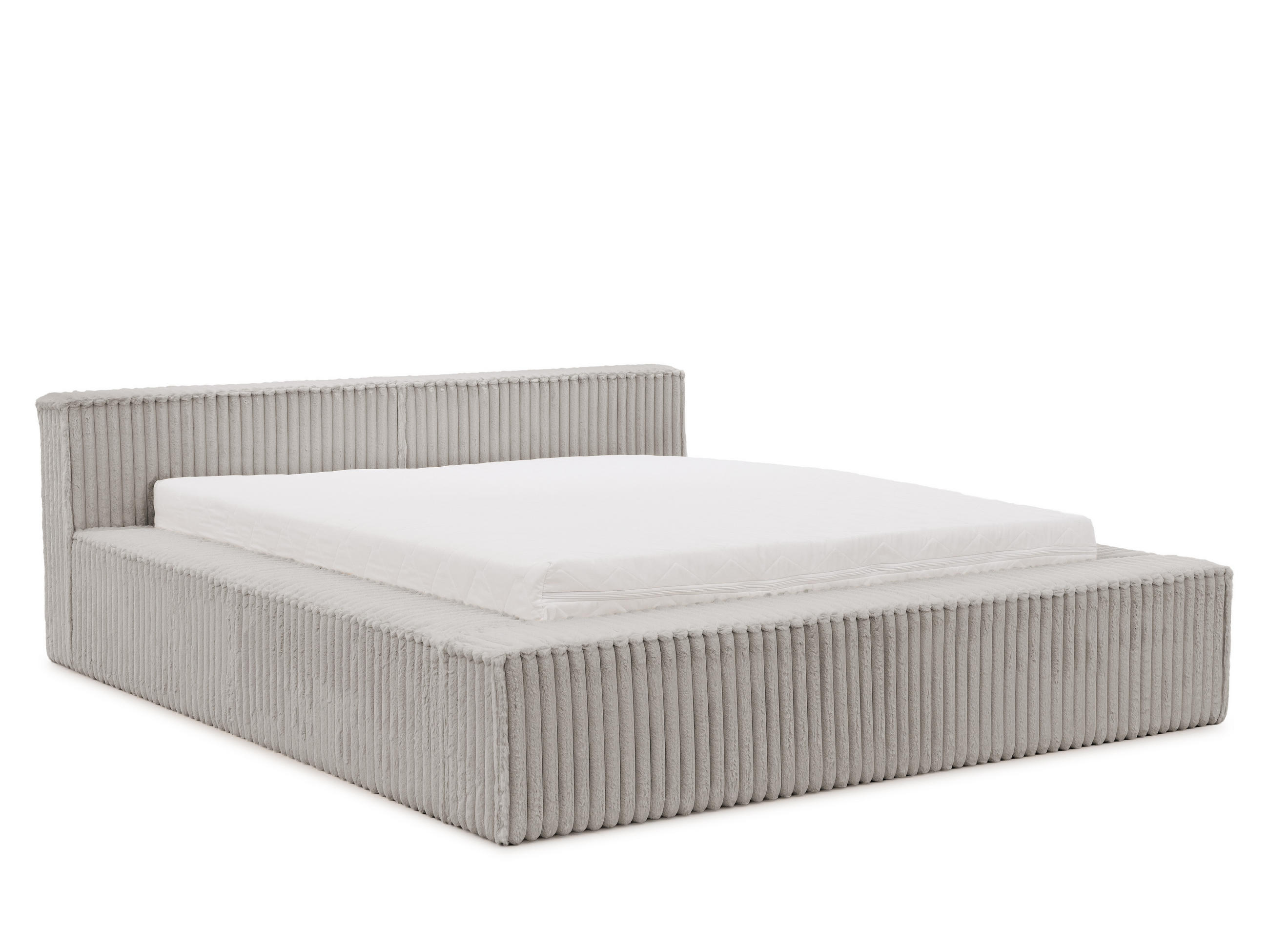 S-Style Polsterbett Hellgrau 160x200 cm