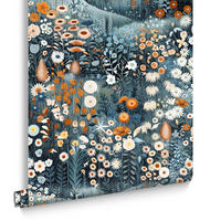 VLIESTAPETE Glenwhan Wildflower - Blau, Papier/Kunststoff (52/1000cm) - Graham & Brown