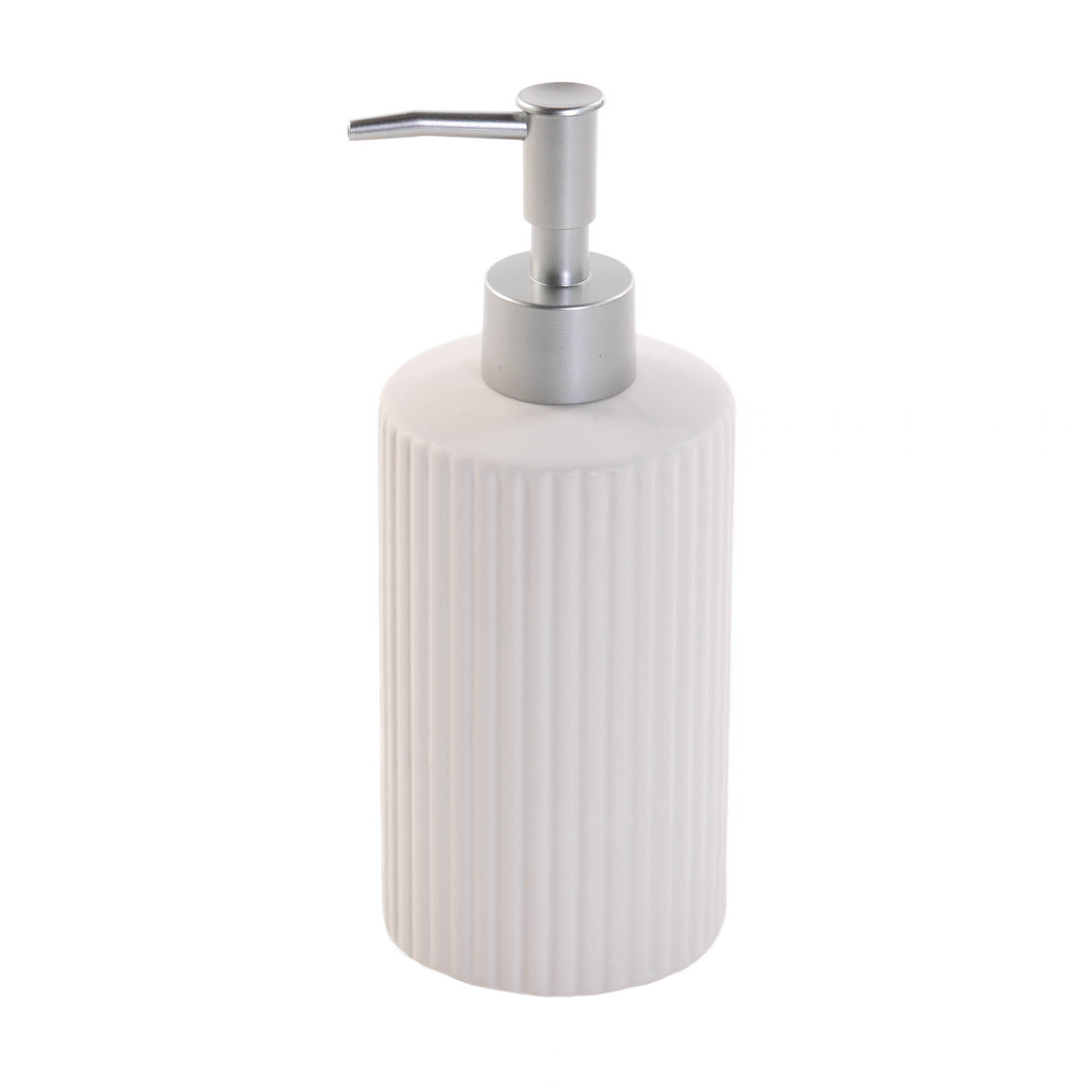 BADEZIMMERSET Keramik 4er-Set - Weiß, Keramik (21.5/8/24cm)