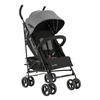 KINDERWAGEN Käfer dunkelgrau Stahlrahmen, Korb, abnehmbare Vorderräder, Fußstütze - Silberfarben, Metall (78/48/104cm) - Kikka boo