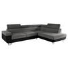 ECKSOFA Fonti, Seite: Rechts - Grau, Holz/Textil (253/188cm) - MIRJAN24