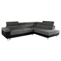 ECKSOFA Fonti, Seite: Rechts - Grau, Holz/Textil (253/188cm) - MIRJAN24