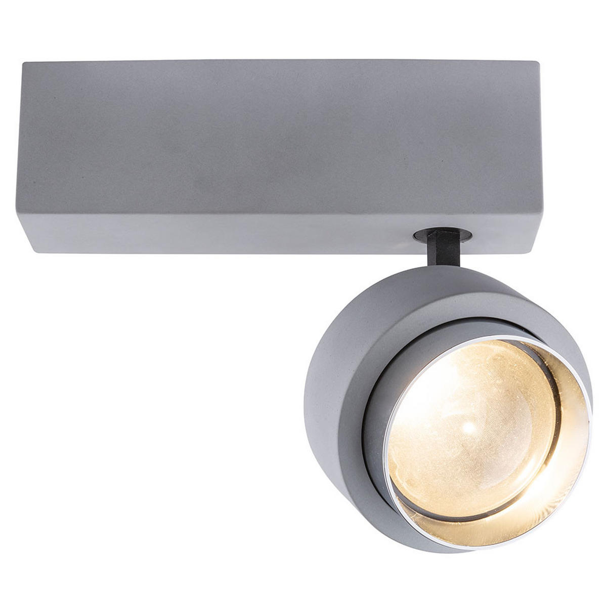 LED DECKENLEUCHTE TIMO Beton Grau - Grau, Metall (19/9.7/15cm) - Globo Lighting