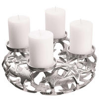 ADVENTSKRANZ Advent - Silberfarben, Metall (10cm) - Butlers