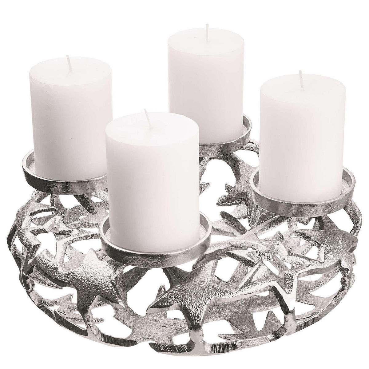 ADVENTSKRANZ Advent - Silberfarben, Metall (10cm) - Butlers