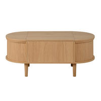 KONFERENČNÍ stolek 100/48/53,5 cm dubový z MDF s úložným prostorem a zvedací deskou - barva dubu, kompozitní dřevo (100/48/53.5cm) - OKWISH