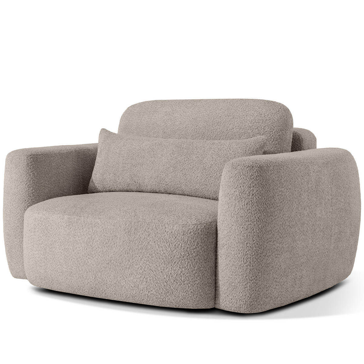 SESSEL ELOSA - Grau, Holz/Textil (145/85/115cm) - KONSIMO®