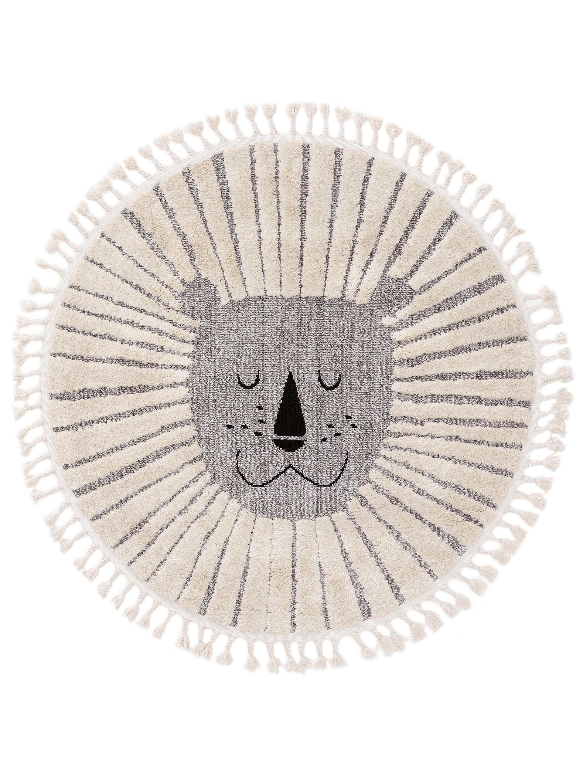 KINDERTEPPICH Momo Grau ø 120 cm rund - Grau, Textil (120/120cm) - Lytte