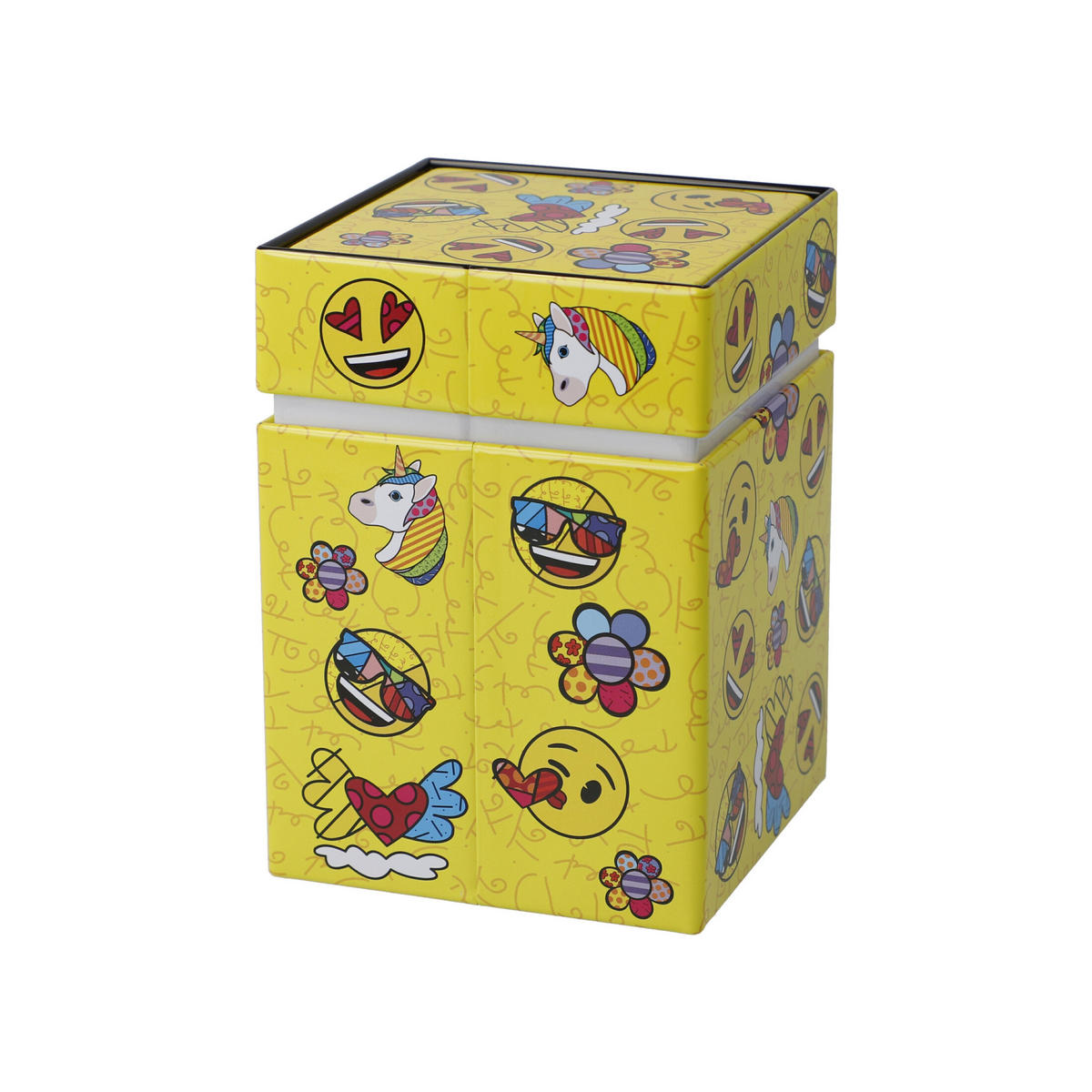 TEEDOSE emoji by BRITTO - Summer Feelings, Metall, Bunt, 600 ml - Multicolor, Metall (7.5/11/7.5cm) - Goebel