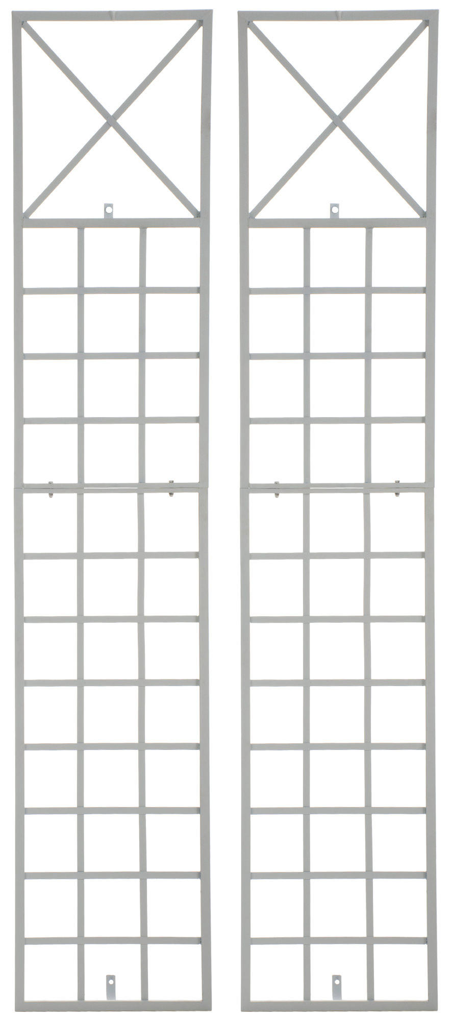 RANKGITTER Trifo - 2er Set weiß - Weiß, Metall (40/198/2cm) - TPFLiving
