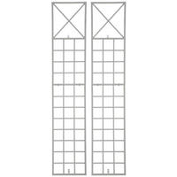 RANKGITTER Trifo - 2er Set weiß - Weiß, Metall (40/198/2cm) - TPFLiving