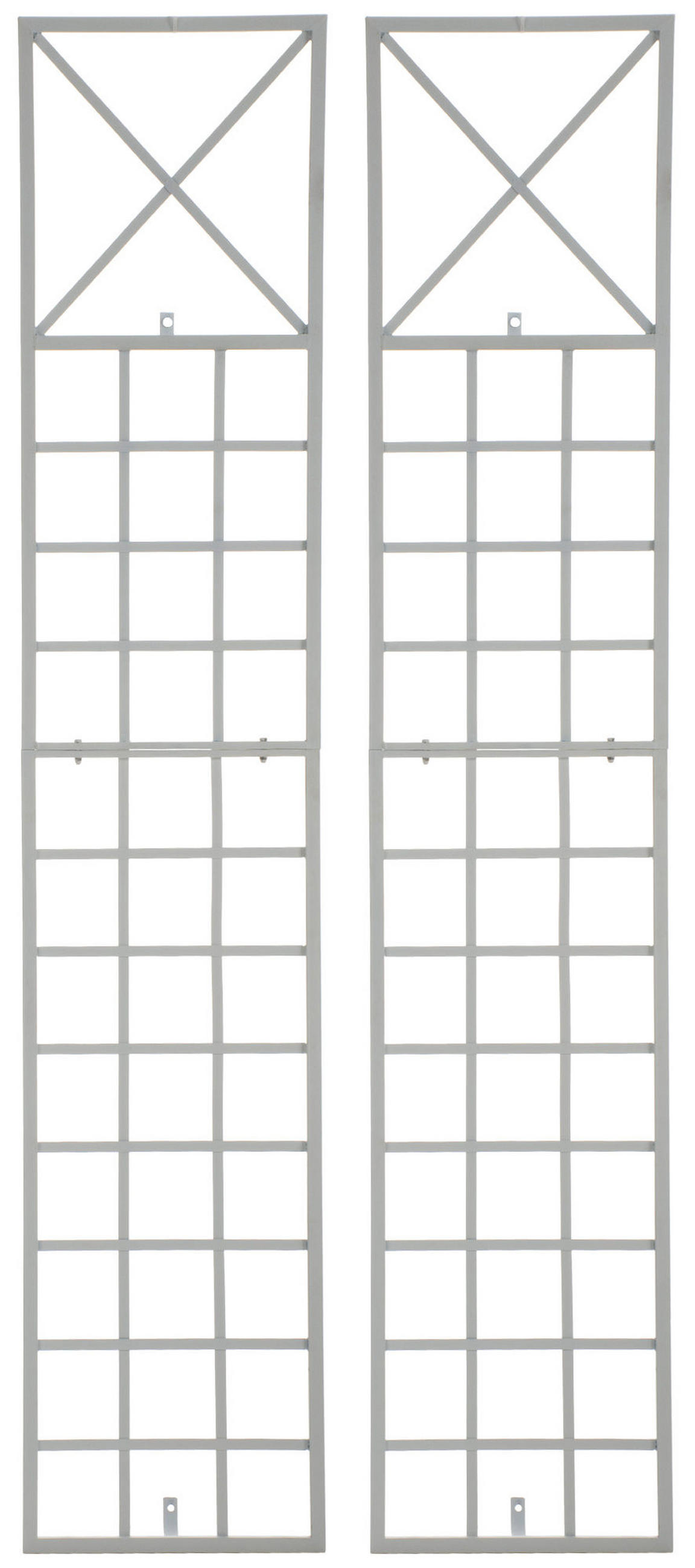 RANKGITTER Trifo - 2er Set weiß - Weiß, Metall (40/198/2cm) - TPFLiving
