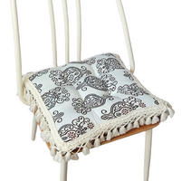 GARTENHOCKERAUFLAGE 43/43 cm - Silberfarben, Textil (43/43cm) - Authentics