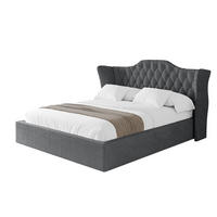 POLSTERBETT mit Bettkasten und Lattenrost, Boxbett ohne Matratze - ZORAN 180x200 Dunkelgrau - Anthrazit, Holzwerkstoff/Textil (180/200cm) - ALTDECOR