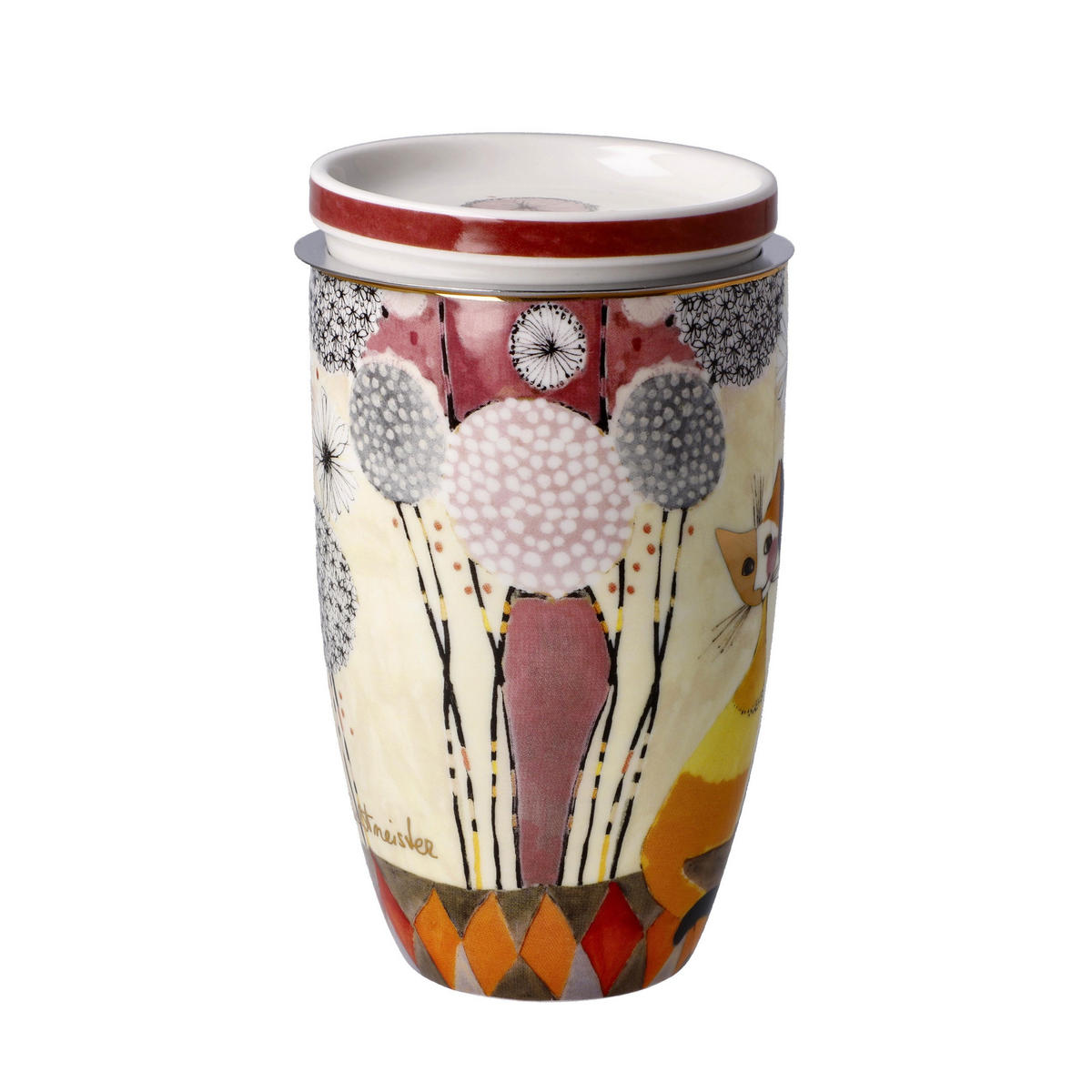 TEETASSE Rosina Wachtmeister - Soffioni, Fine Bone China, Bunt, 450 ml - Multicolor, Keramik (0.45L) - Goebel