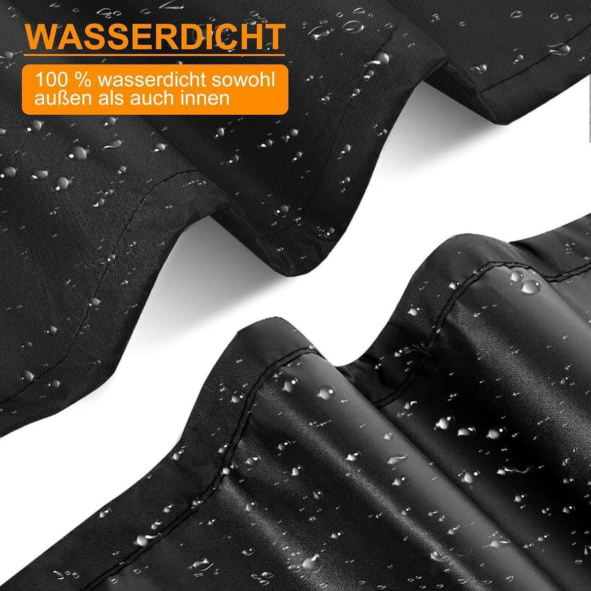 ABDECKHAUBE für Gasgrill 110 cm - Schwarz, Kunststoff (54/110/90cm)