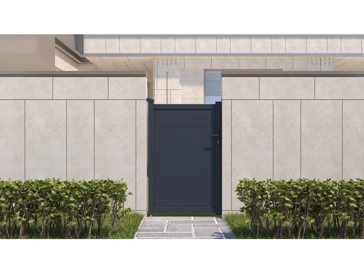 TOR marc Grau - Grau, Metall (1/156/101cm) - Habitat Garten