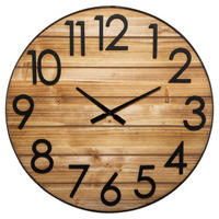 WANDUHR aus Holz Abby 70/70/4 cm - Braun, Holz (70/4/70cm) - Atmosphera Createur d´interieur