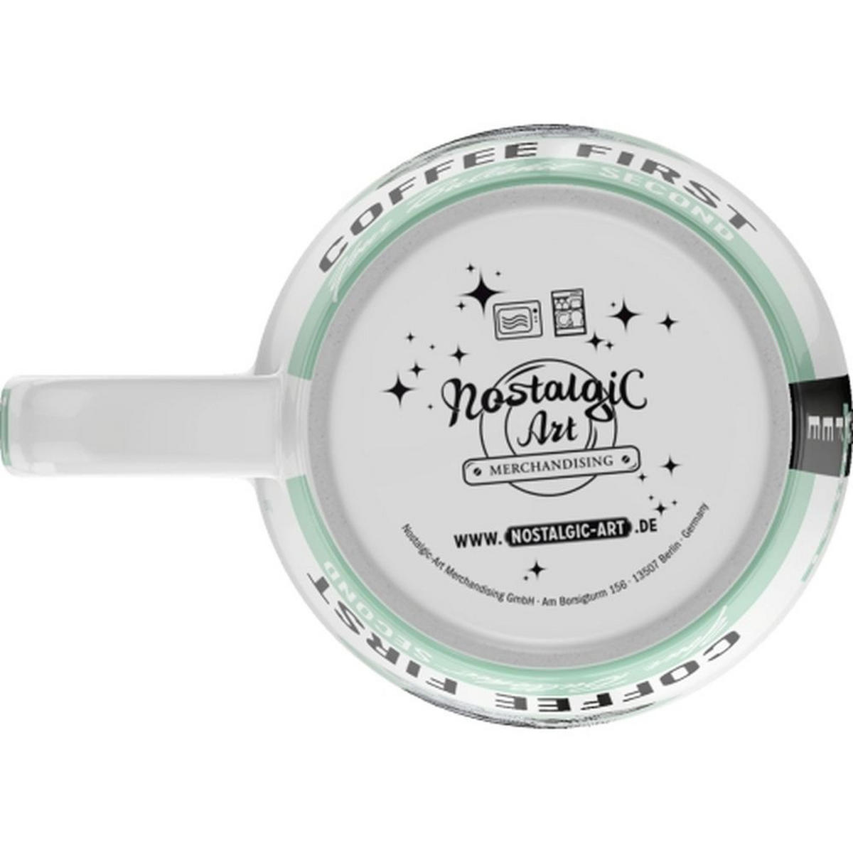 KAFFEETASSE 330 ml Say it 50's Coffee First - Multicolor, Keramik (0.33L) - Nostalgic-Art