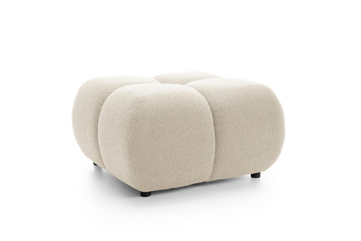 POLSTERHOCKER DUCA Modern Sitzhocker, Fußhocker Beige - Beige, Holzwerkstoff/Kunststoff (72/43.5/72cm) - MASSENO