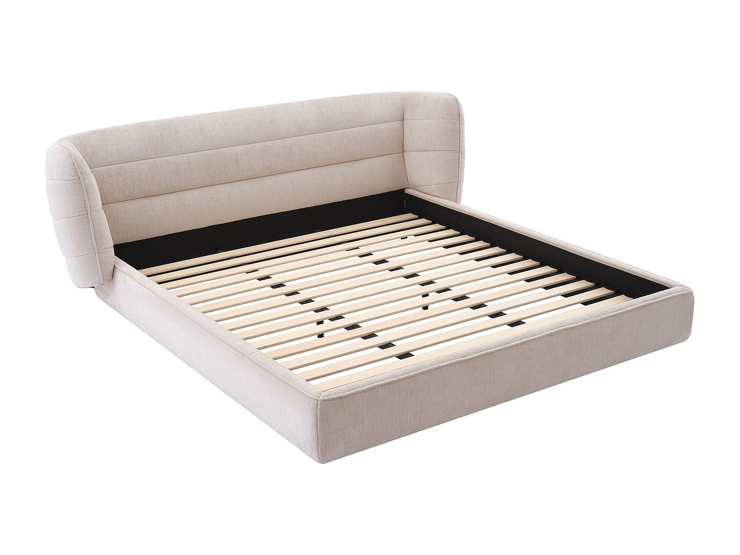 BETTRAHMEN - 2 Personen-Sitzer - Stoff - Beige - - Beige, Textil (236/190cm) - Vente-Unique