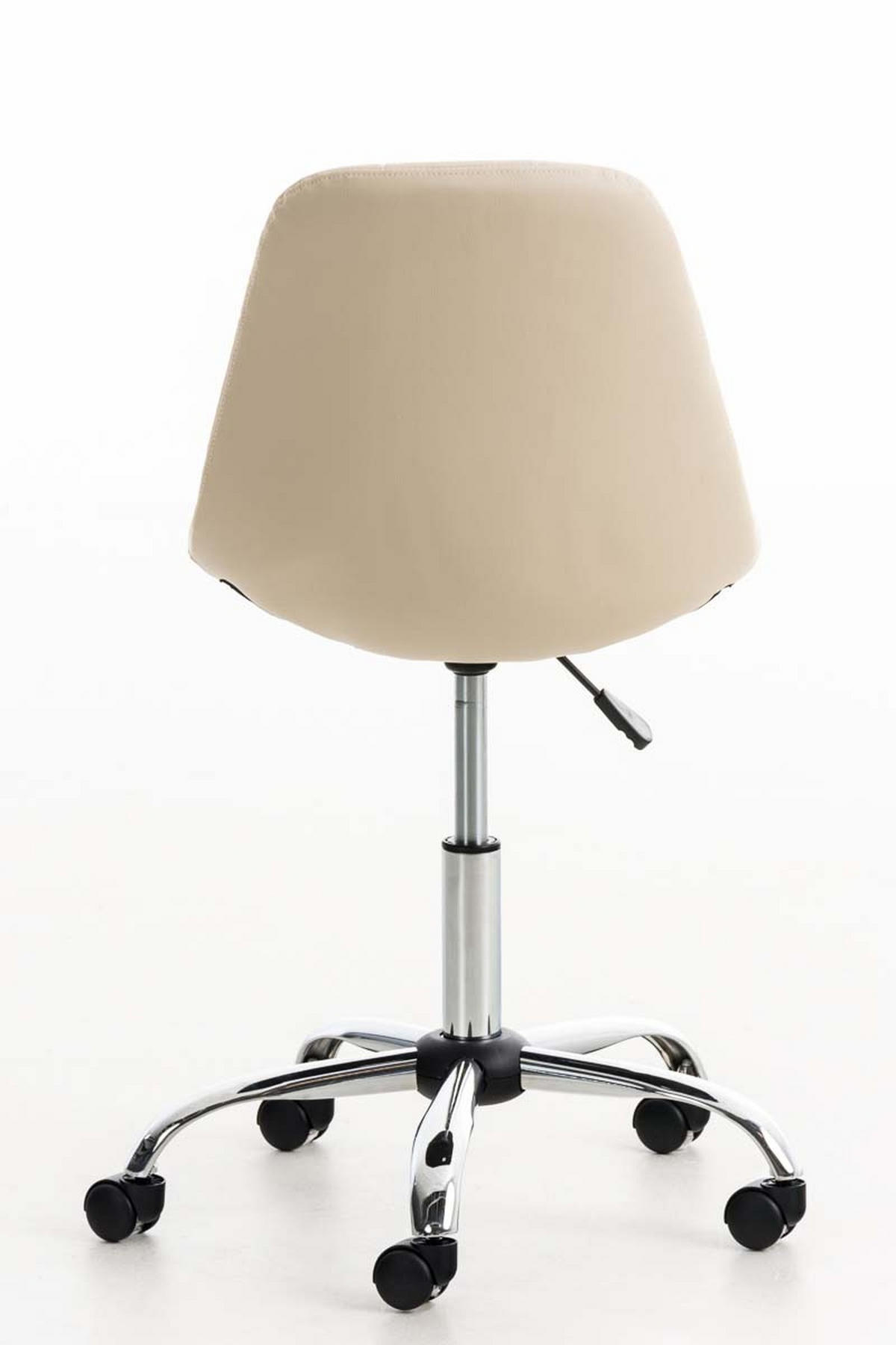 BÜROSTUHL Emily, Kunstleder Creme - Creme, Textil/Metall (55/91/55cm) - TPFLiving