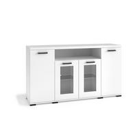 KOMMODE LIVORNO 160/85/40cm mit 4 Türen Weiß - Weiß, Holzwerkstoff (160/85/40cm) - MASSENO