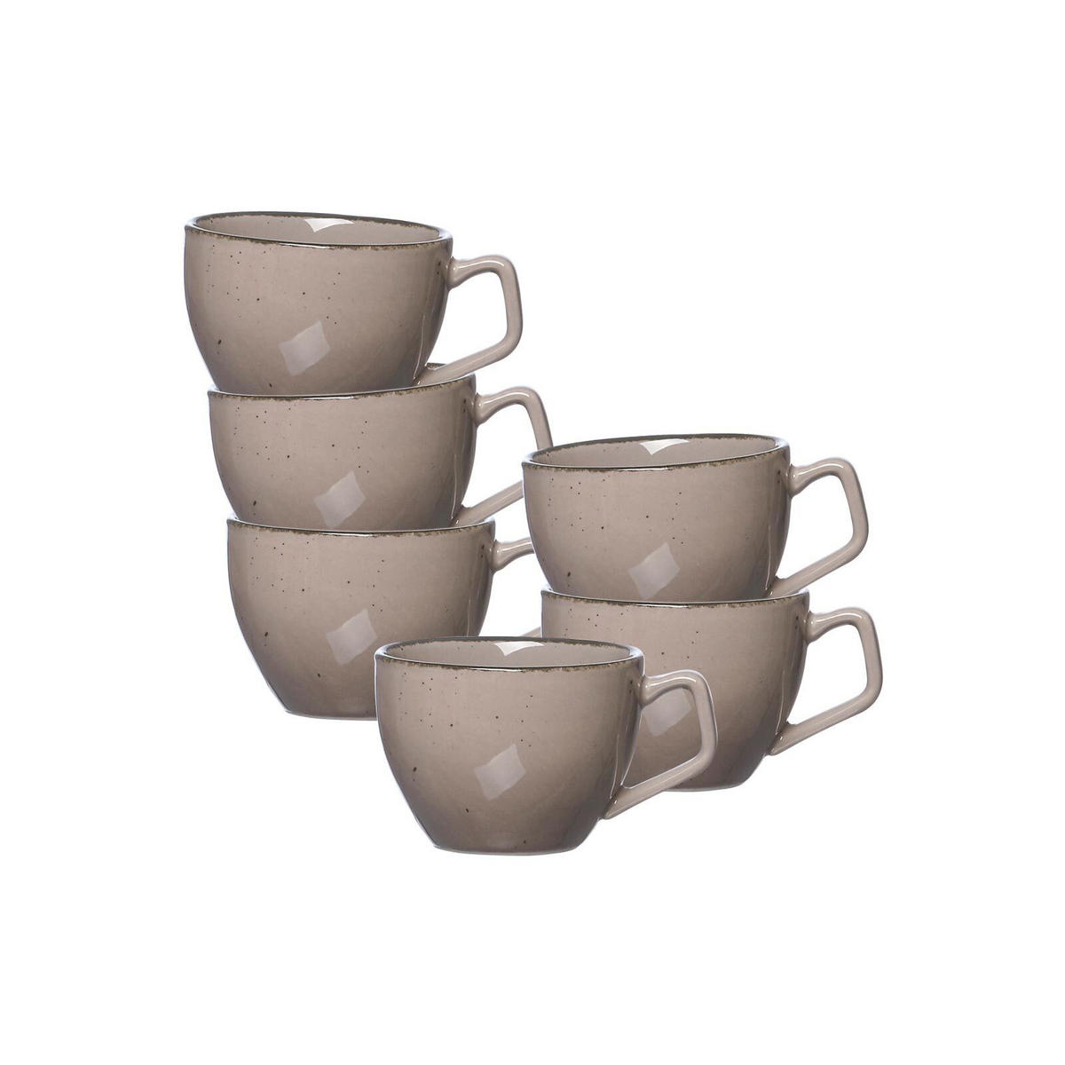 ESPRESSOTASSEN Casa Grau 80 ml 6er Set - Grau, Keramik (0.08L) - Ritzenhoff Breker