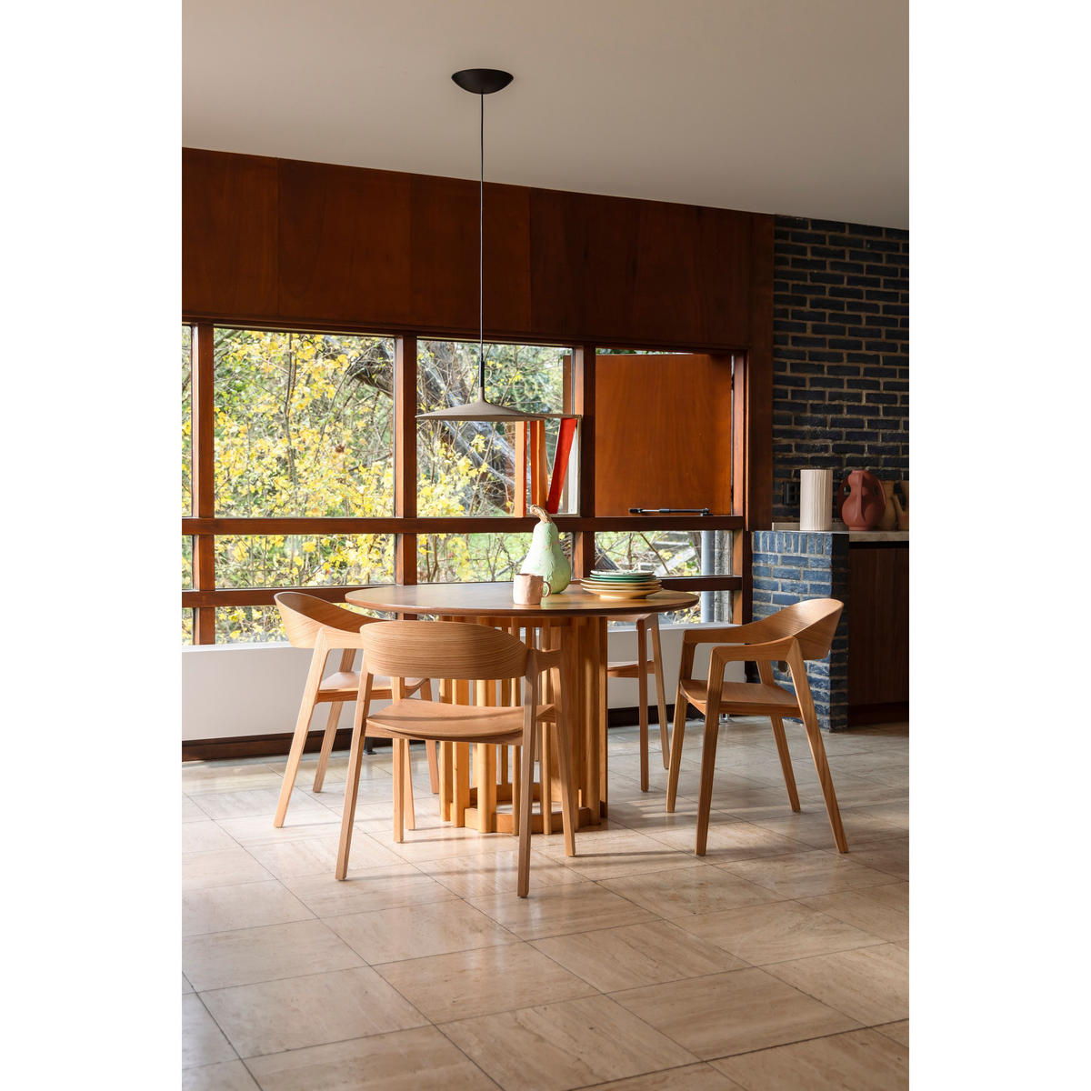 ESSZIMMERSTUHL Westlake Armlehne Natur - 2 er Set - Beige/Naturfarben, Holzwerkstoff (58/76/52cm) - Dutchbone