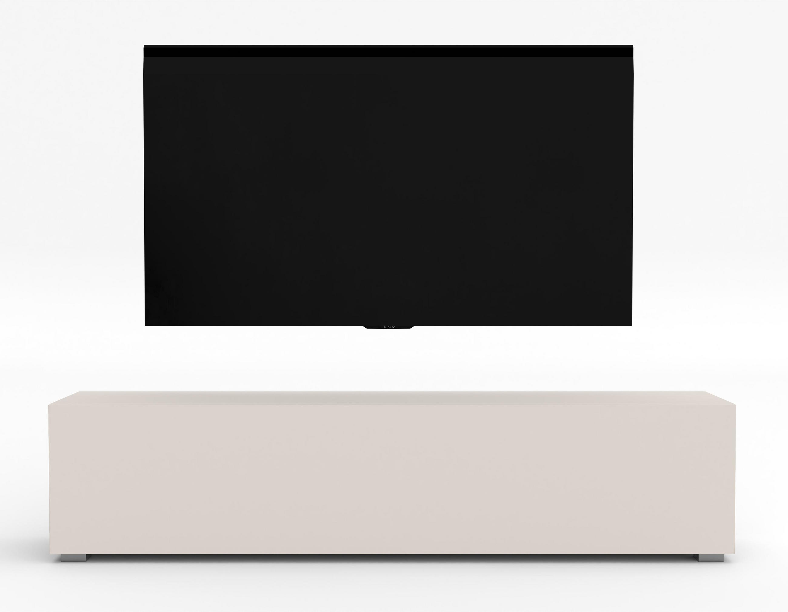 LOWBOARD ZIVOLLI 160 Beige 160/36,5/40 cm – Hängend und Stehend - Beige, Holzwerkstoff/Kunststoff (160/36.5/40cm) - AX Living