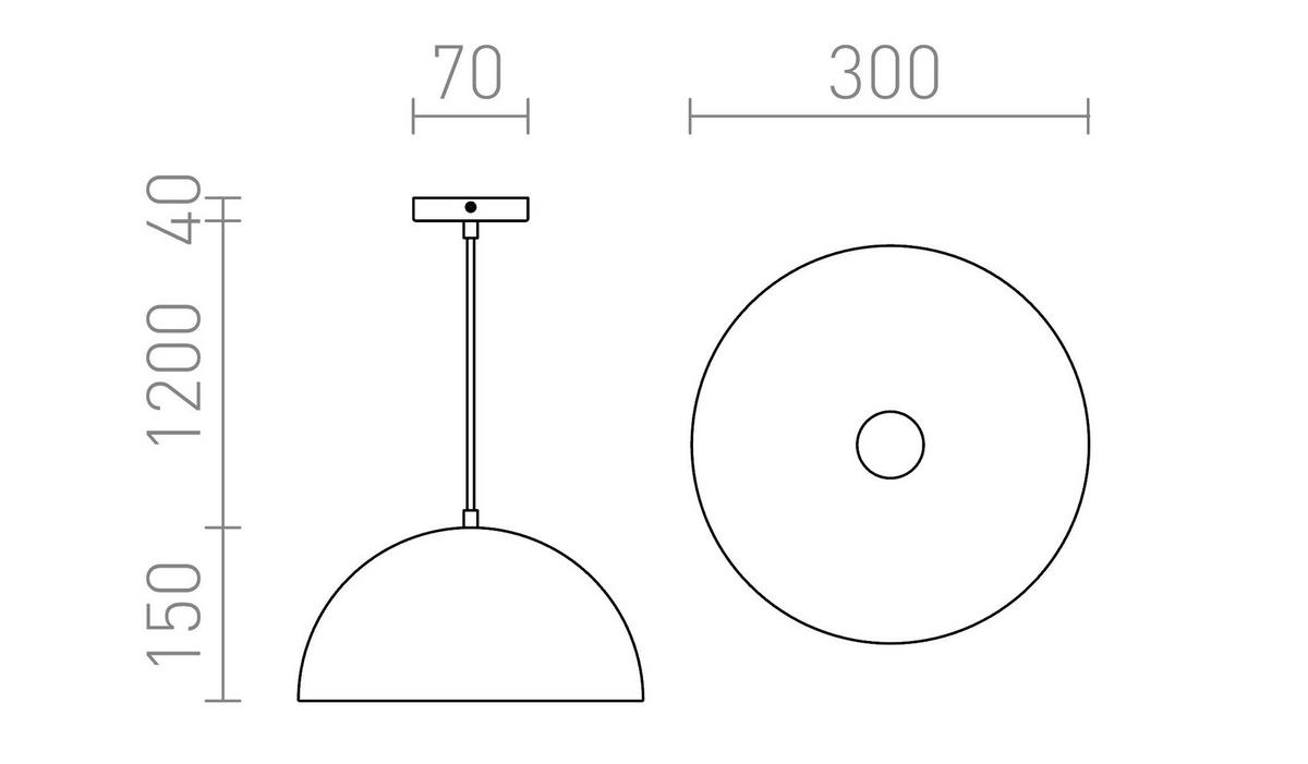 PENDELLEUCHTE SINTRA 30 Chrom 11 W - Chromfarben, Metall (30/30/120cm) - Rendl