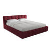 POLSTERBETT mit Bettkasten und Lattenrost 200x228 Rot - Rot/Weinrot, Kunststoff/Textil (180/200cm) - Makamii