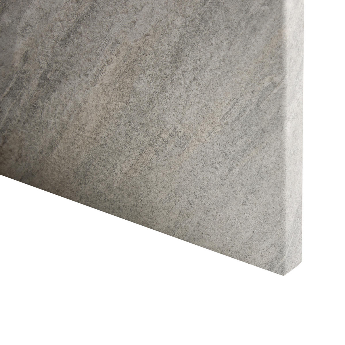 BEISTELLTISCH grau Steinoptik rund 42 cm Stanton - Grau, Holzwerkstoff (42/42/55cm) - Beliani