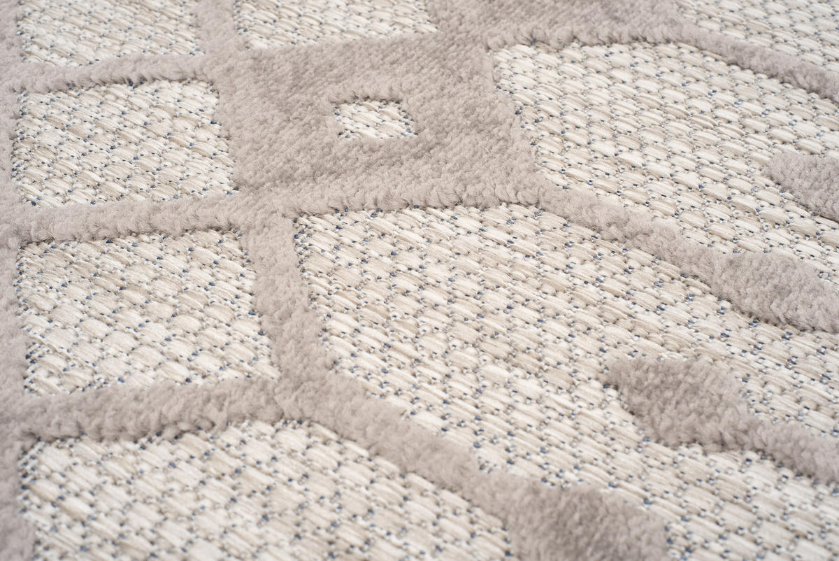 TEPPICH PATIO Grau 160/220 cm - Grau, Kunststoff (160/220cm) - Tapiso