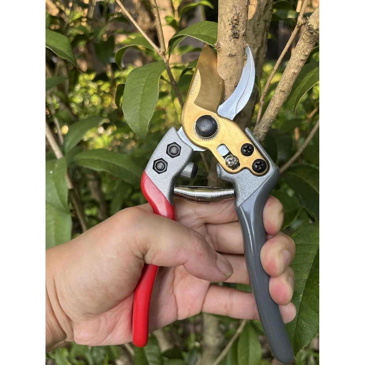 GARTENSCHERE Rot-grau - Multicolor, Metall (6.5/2.4/19.5cm)