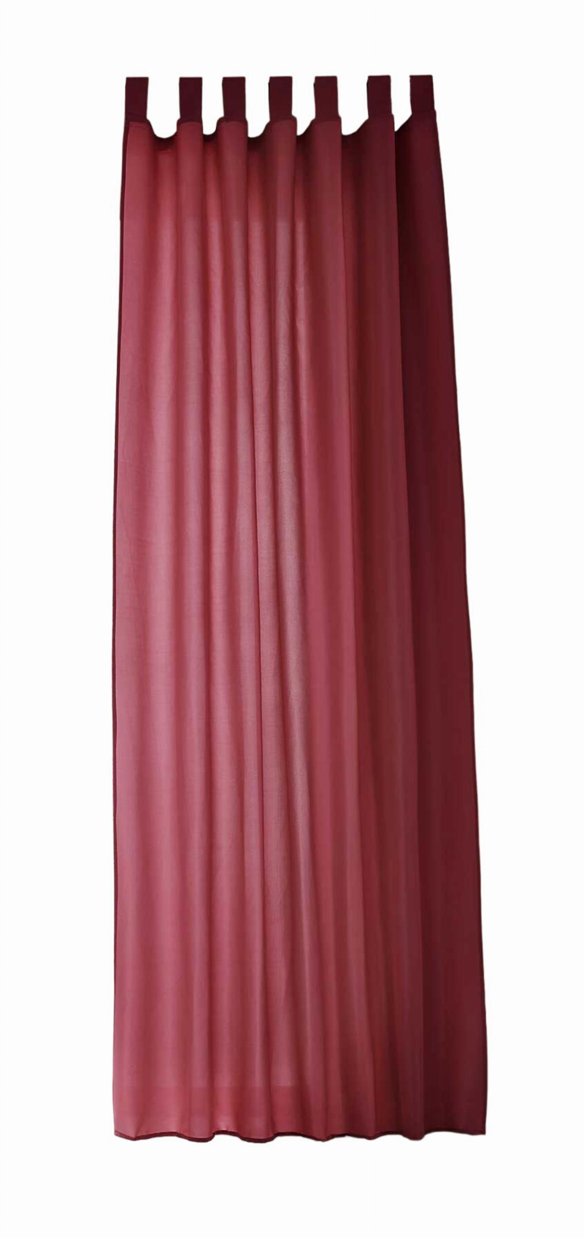 VORHANG POTSDAM HxB 245x140 cm Bordeaux - Bordeaux, Textil (140/245cm) - Gardinenbox