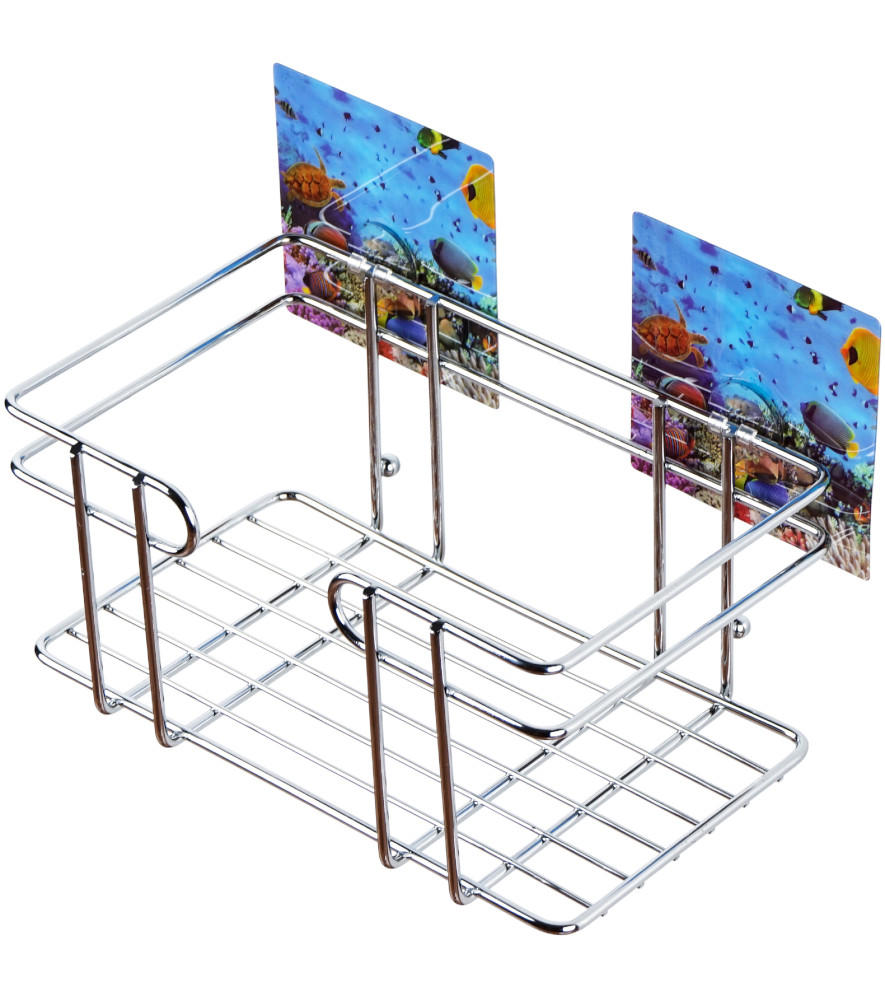 DUSCHABLAGE 22,8 x 14 x 10,5 Ocean - Blau, Metall (22.8/14/10.5cm) - Sanilo