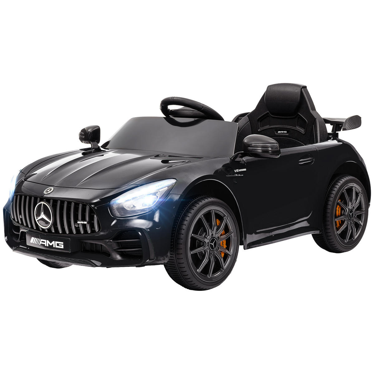 ELEKTRO-KINDERAUTO DE-06212 Mercedes-AMG lizenziert mit Fernbedienung Schwarz - Schwarz, Kunststoff/Metall (108/67/46cm) - ComfortXL